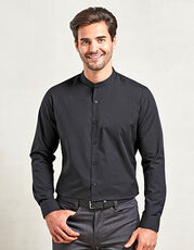 Men´s Banded Collar Grandad Long Sleeve Shirt